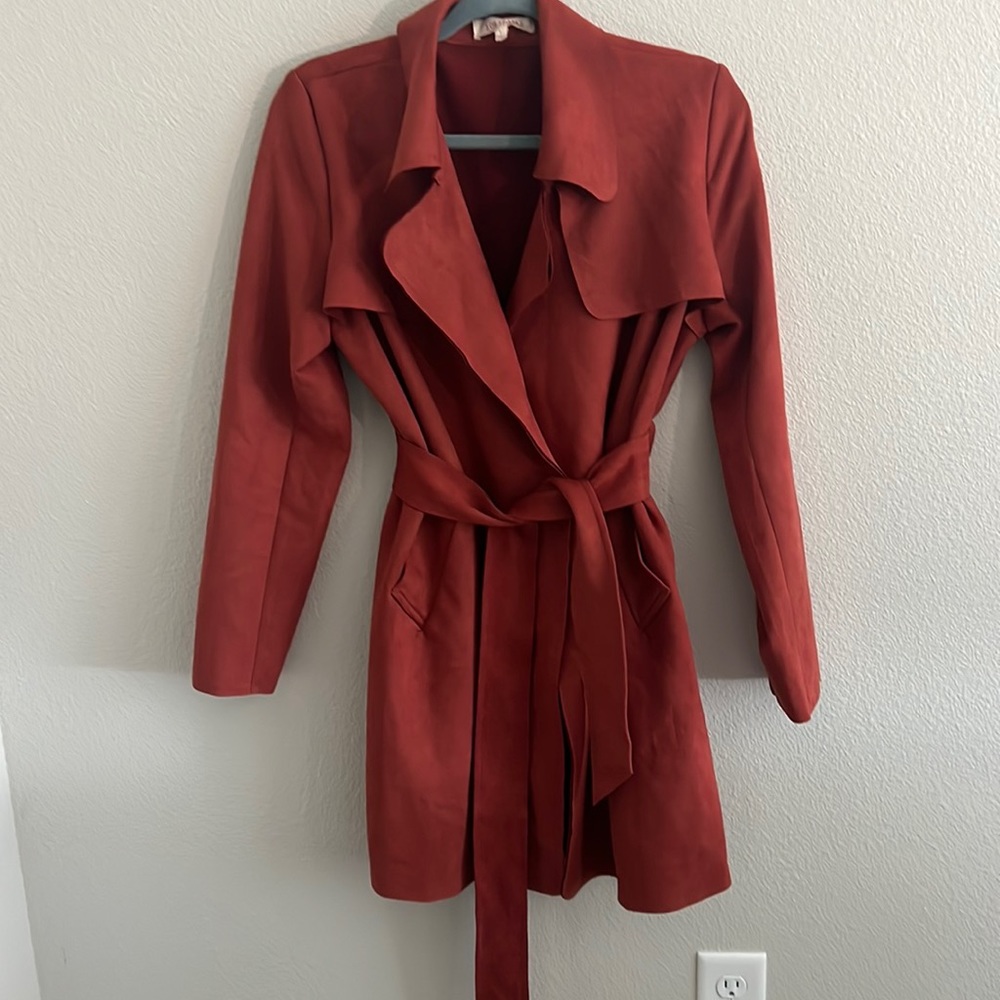 Women’s burnt orange fall jacket